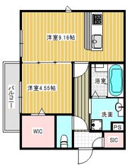 Surfinia堅田の間取り画像