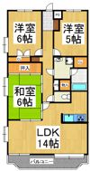 キャッスル北の台の間取り画像