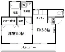山田荘の間取り画像