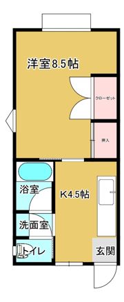 ステーツ今井Ⅱの間取り画像
