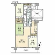 ソフィアすずかけ台ソルフェージュの間取り画像