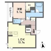 シャーメゾン米沢中央の間取り画像