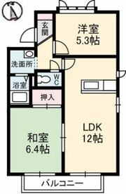 サニーズ福庭II B棟の間取り画像