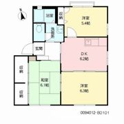 チェリーヒルズ B棟の間取り画像