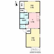 フレグランスKNの間取り画像