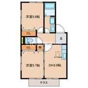 ラフレシールA棟の間取り画像