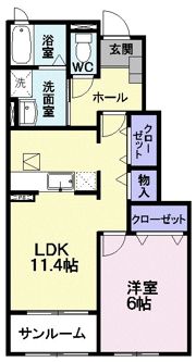 ウッド☆ベルの間取り画像