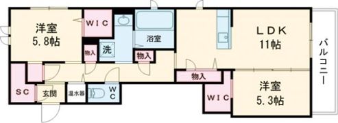 フェリーチェ上三条の間取り画像