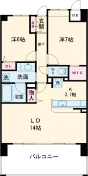 ポレスター茅野の間取り画像