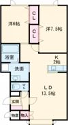 ビクトリー大通Aの間取り画像