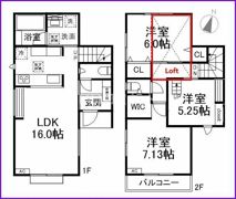 物件名なしの間取り画像