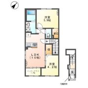 （仮）間々田新築アパートの間取り画像