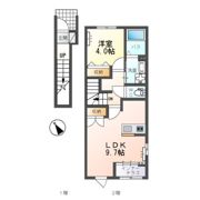 仮）水戸市見川5丁目新築アパートの間取り画像