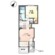 （仮）間々田新築アパートの間取り画像