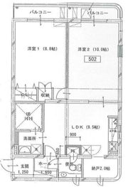 トレステーラ賀来Ⅱの間取り画像
