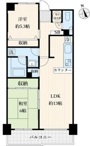 アミ浜田山の間取り画像