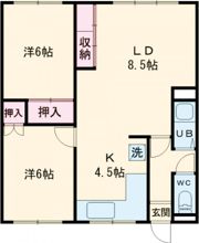 パレス神山の間取り画像
