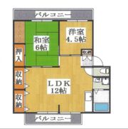 グリーンベルⅡF棟の間取り画像
