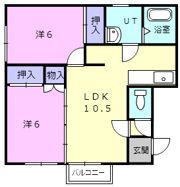 ハイツ輝の間取り画像