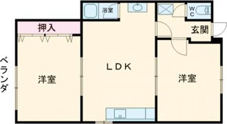 BLUNCUBE神戸北 C棟の間取り画像