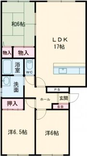 フラットフォーレスト本通の間取り画像
