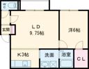 ハスコリオ神楽Bの間取り画像