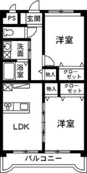 マンションディアコートの間取り画像