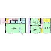 南安倍戸建賃貸住宅の間取り画像