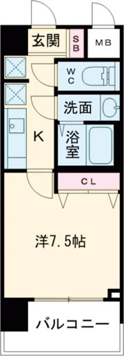 スプランディッド堺東DUEの間取り画像