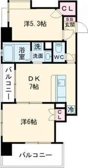 エンブルステージ馬渕の間取り画像