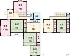 青梅市柚木町1丁目貸家の間取り画像