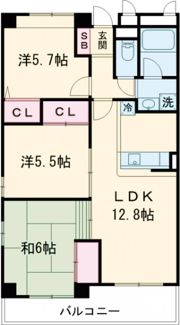 フローリッシュⅠの間取り画像