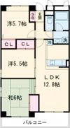 フローリッシュⅠの間取り画像