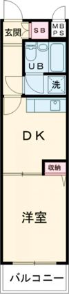ライオンズマンション拝島第2の間取り画像