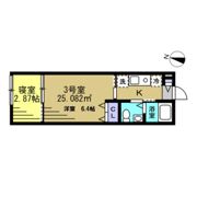 KT松戸六実の間取り画像