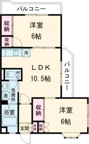 福生大東マンションの間取り画像