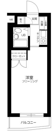 スカイコート後楽園第3の間取り画像