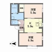 フジコウハイツ10の間取り画像