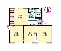 フォーレス稲富 B棟の間取り画像