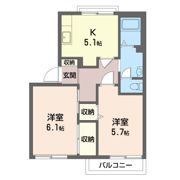 ディアス松ヶ丘 Bの間取り画像