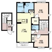 レイクシティー御茶園 Eの間取り画像