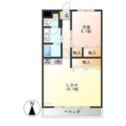 メゾンソレールの間取り画像