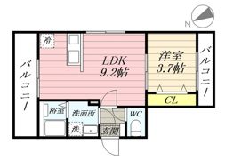 Best Stage中神町Ⅰの間取り画像