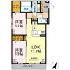D-ROOM末広Ⅰ Bの間取り画像