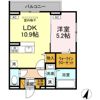 D-ROOM末広Ⅰ Bの間取り画像