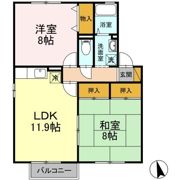 フラット南大野の間取り画像