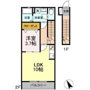 グランヴィスタ四ツ谷の間取り画像
