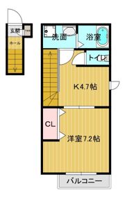 Shanti core(シャンティーコア)Bの間取り画像