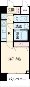 スプランディッド堺東DUEの間取り画像