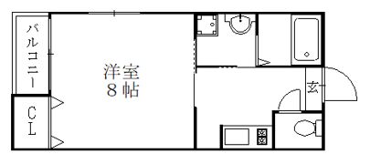 リブレア唐原Ⅰの間取り画像